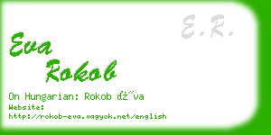 eva rokob business card